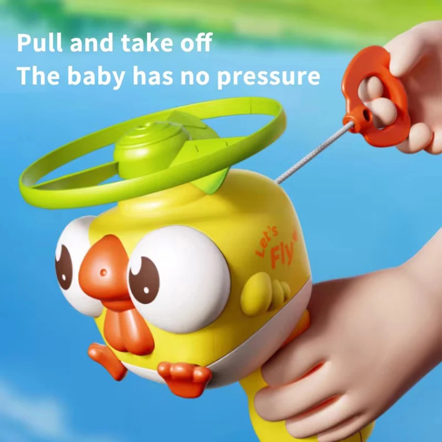 Kids Toys Under $10 - طائرة بامبو للأطفال تعمل بسحب الحبل،