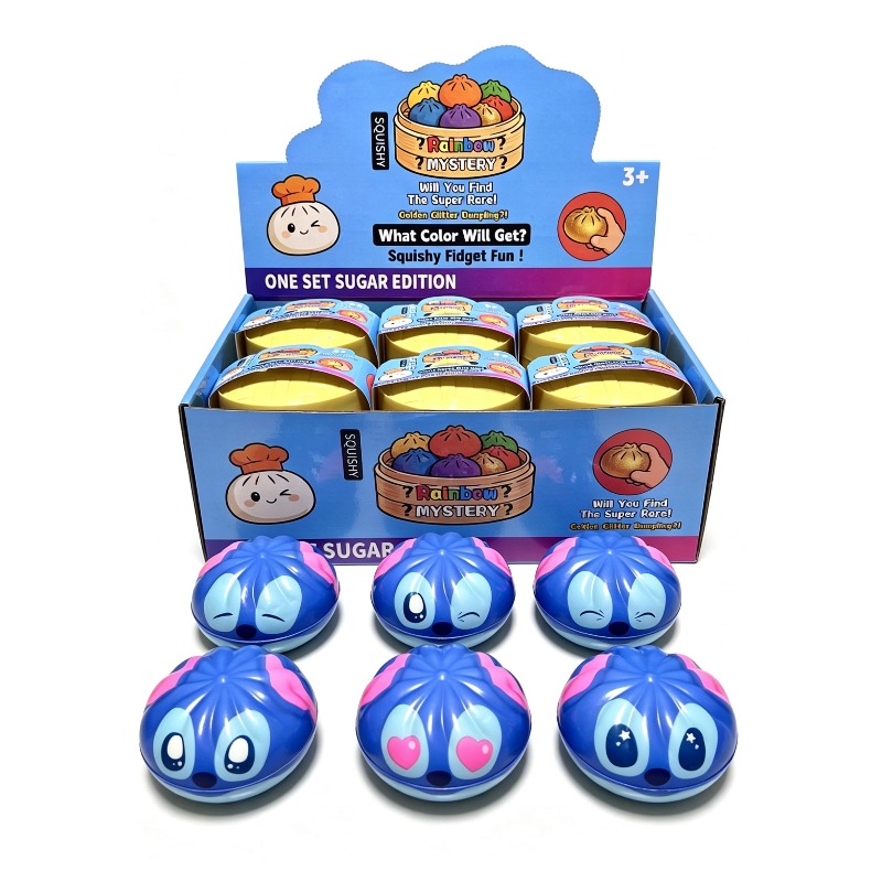 Kids Toys Dumplings - لعبة صندوق المفاجآت ستيتش متعددة الأوجه،