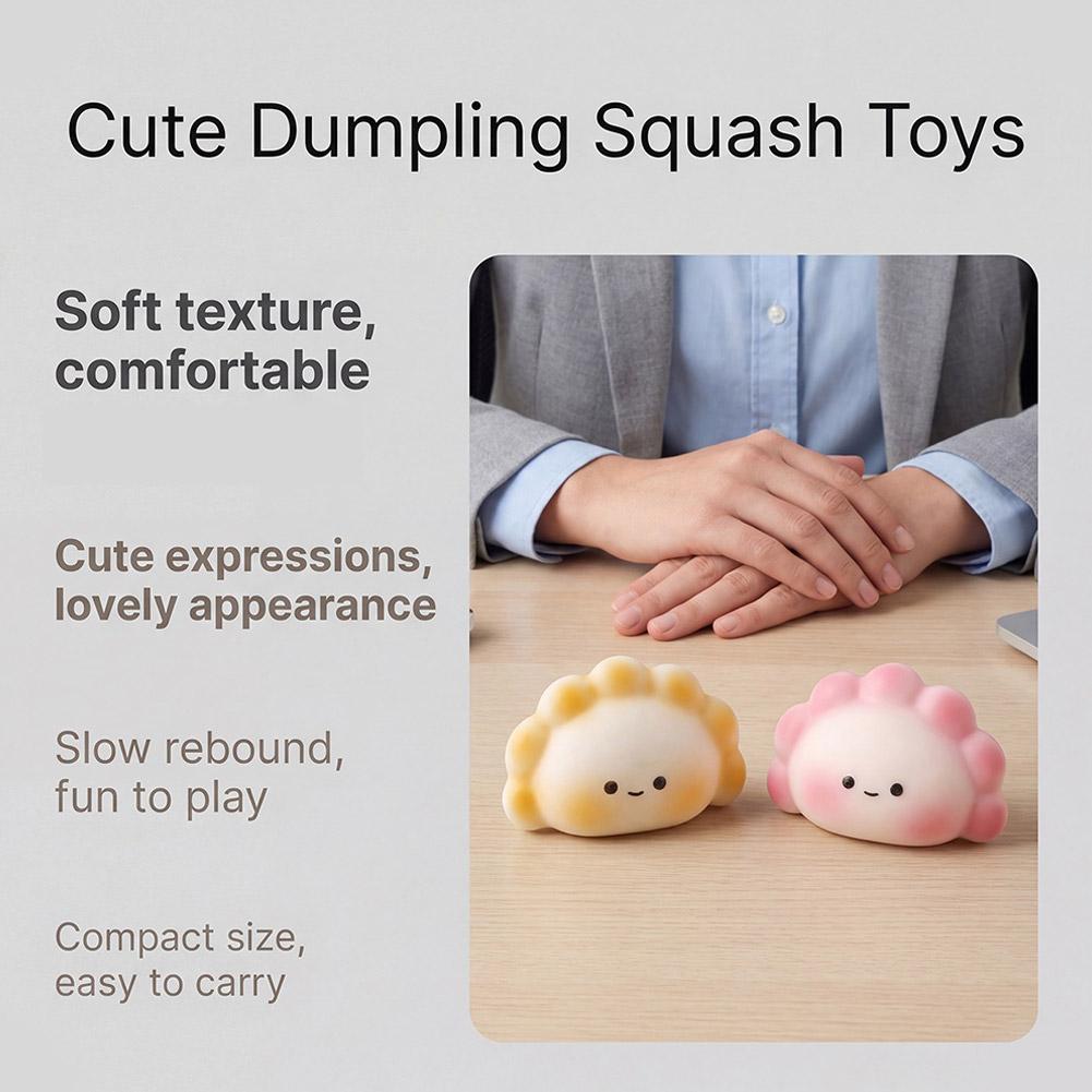 دمية سكويشي لطيفة على شكل زلاب - مراجعة Kids Toys Dumplings وسعره
