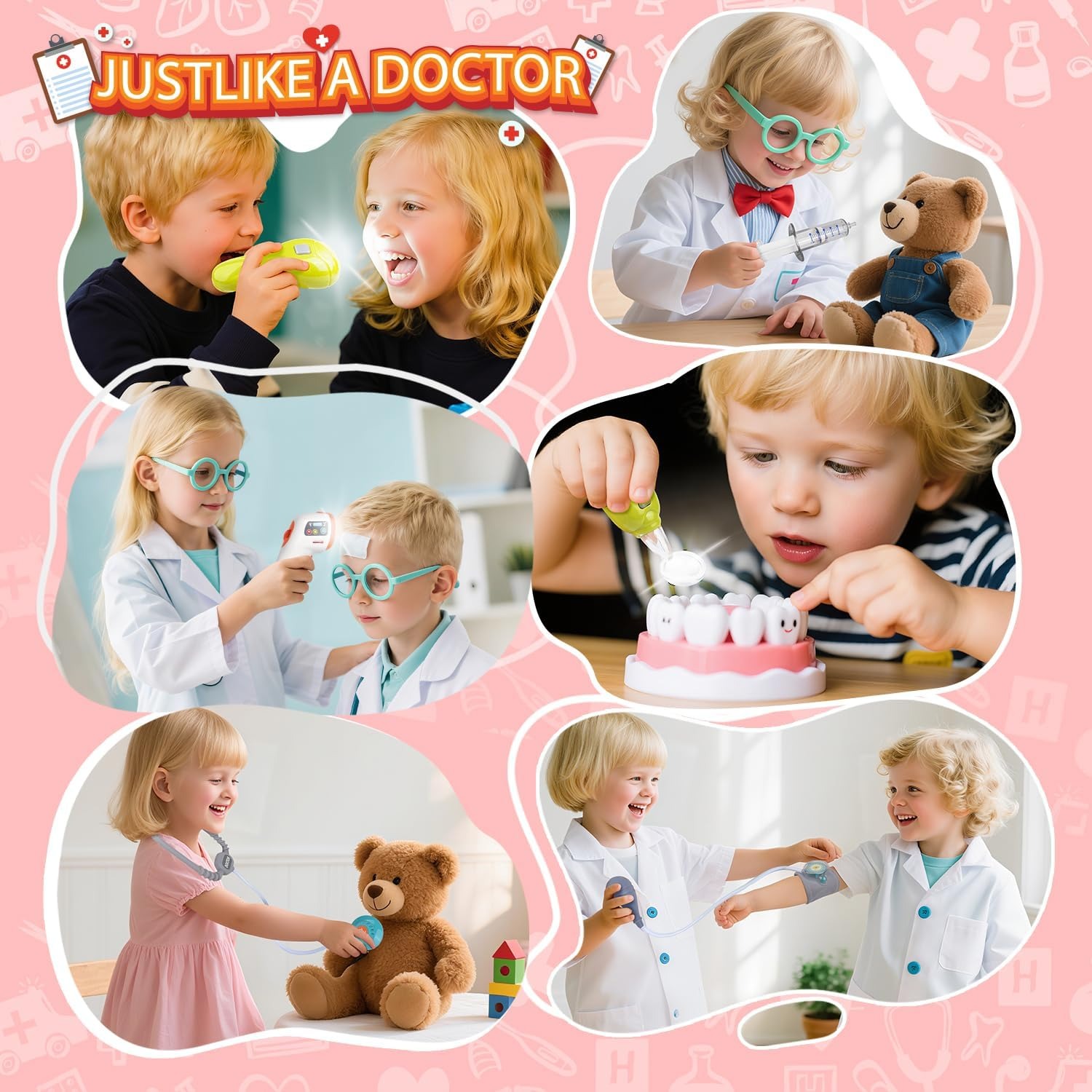 مجموعة لعب طبيب للأطفال فاخرة، - مراجعة Kids Toys Doctor Set وسعره