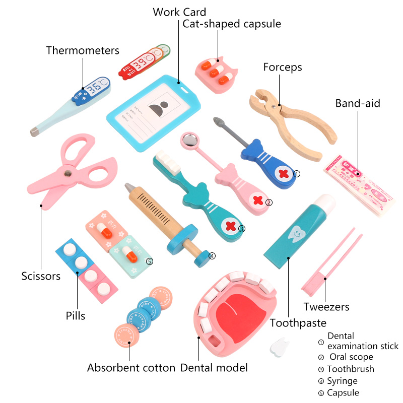 ألعاب طبيب الأسنان الخشبية الت - مراجعة Kids Toys Doctor Set وسعره