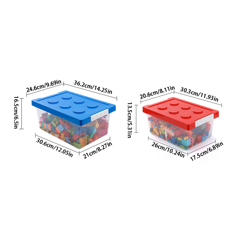 صندوق تخزين مكعبات البناء للأط - مراجعة Kids Storage Toys وسعره