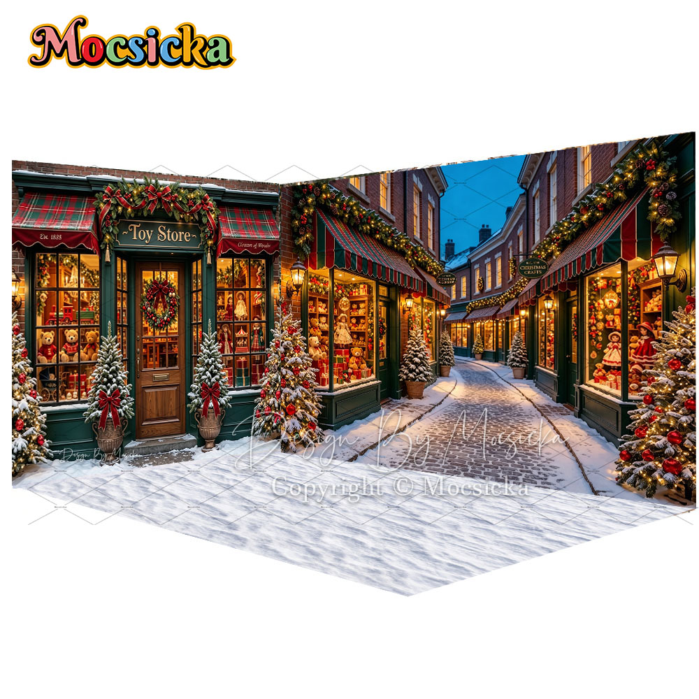 خلفية تصوير لزاوية شارع متجر أ - مراجعة Kids Toys Stores وسعره