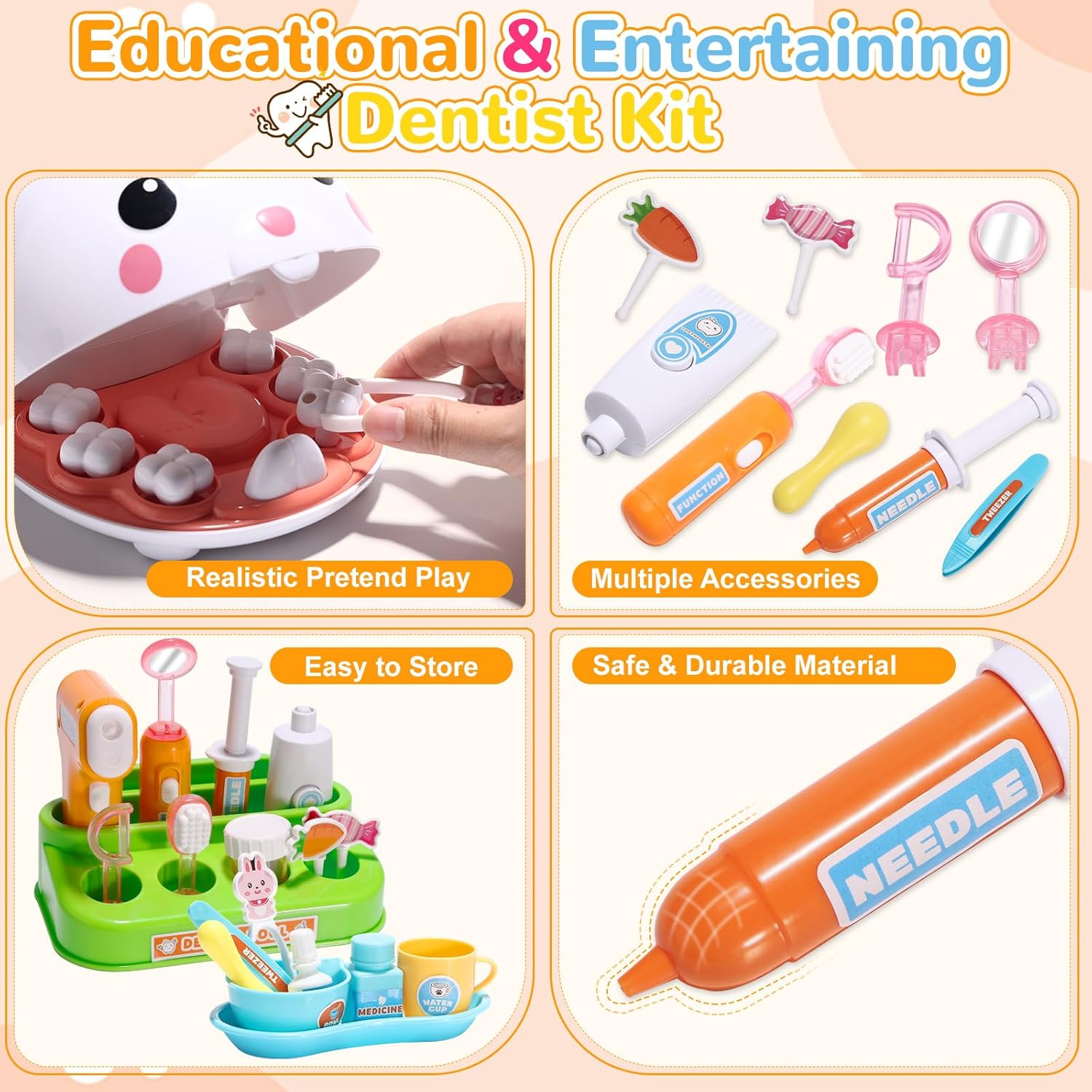 مجموعة أدوات طبيب الأسنان للعب - مراجعة Kids Toys Doctor Set وسعره
