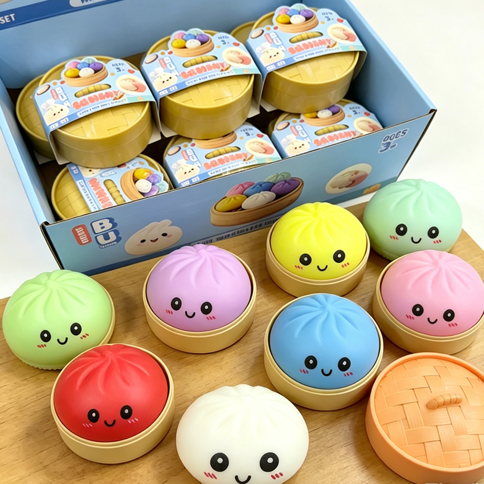 لعبة فيدجيت على شكل زلابية ملو - مراجعة Kids Toys Dumplings وسعره