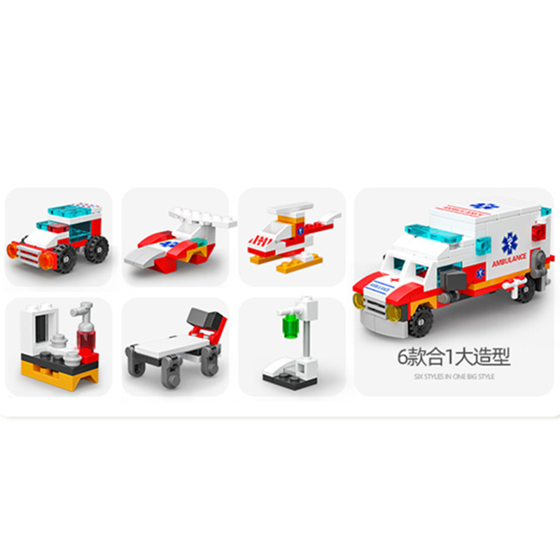 6in1 جديد سيارة إسعاف مرافقة ه - مراجعة Kids Toys Doctor Set وسعره