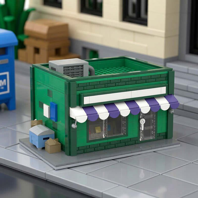 مكعبات بناء MOC، نموذج متجر شا - مراجعة Kids Toys Stores وسعره