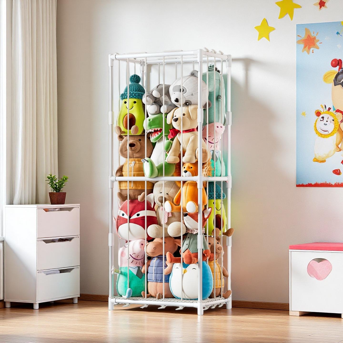 منظم تخزين عمودي للحيوانات الم - مراجعة Kids Storage Toys وسعره