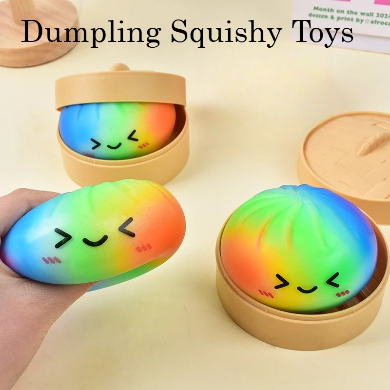 لعبة سكويشي على شكل زلابية بأل - مراجعة Kids Toys Dumplings وسعره