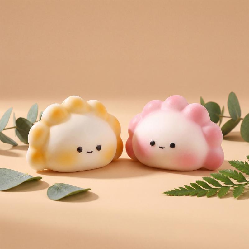لعبة ضغط لطيفة على شكل زلابية  - مراجعة Kids Toys Dumplings وسعره