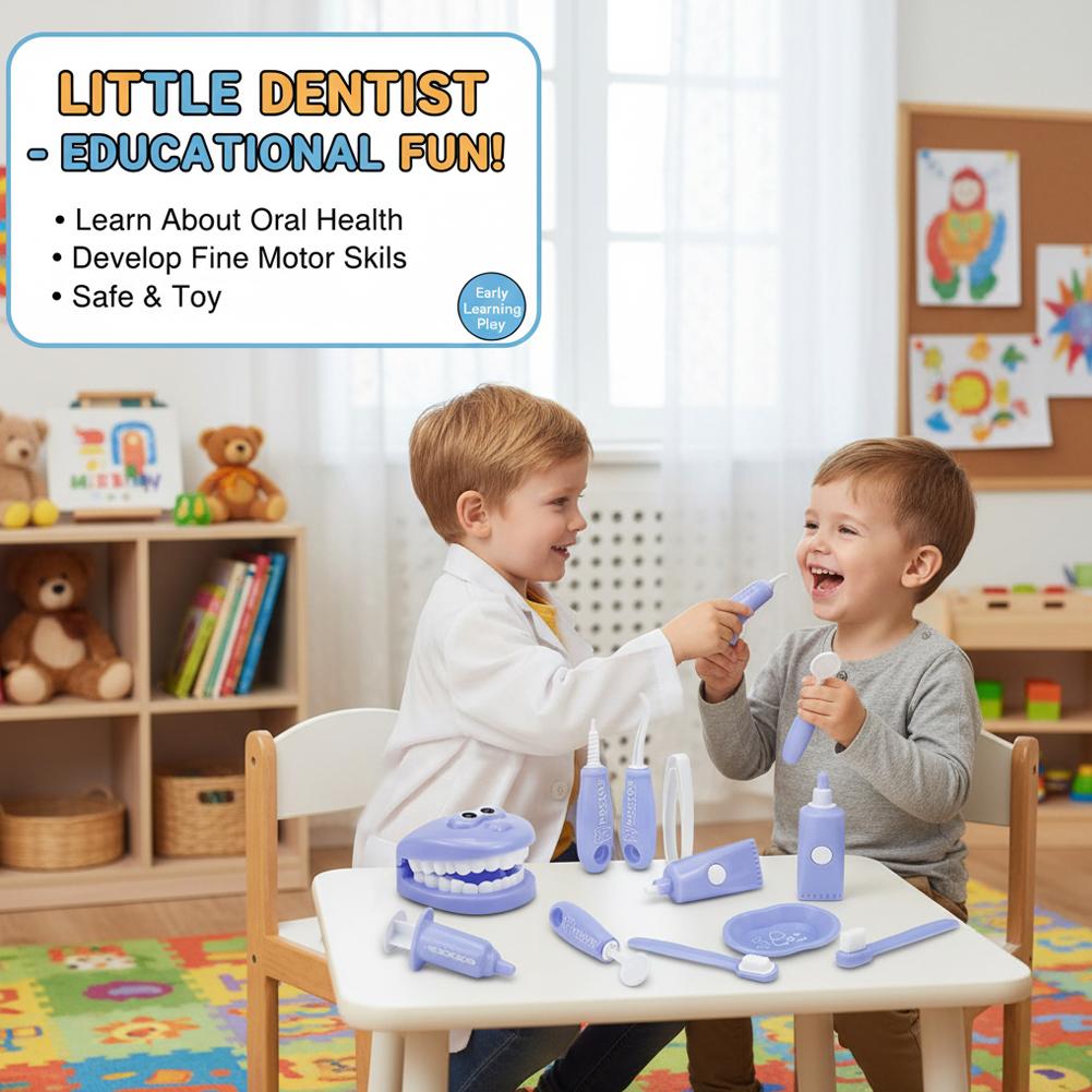 مجموعة لعب طبيب الأسنان المحاك - مراجعة Kids Toys Doctor Set وسعره