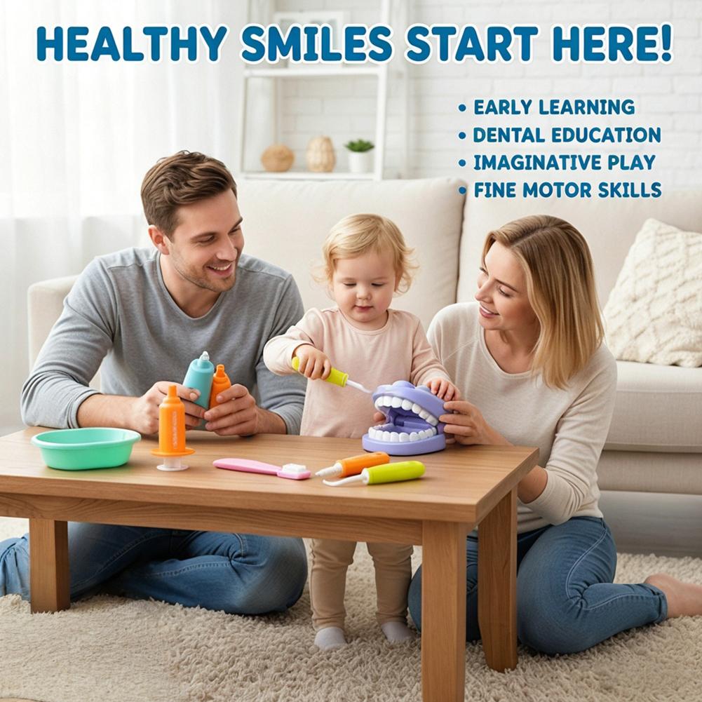 مجموعة لعب طبيب الأسنان المحاك - مراجعة Kids Toys Doctor Set وسعره