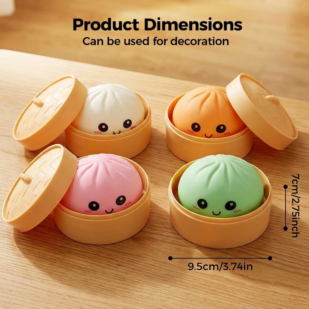 كرة ضغط كبيرة على شكل زلابية م - مراجعة Kids Toys Dumplings وسعره
