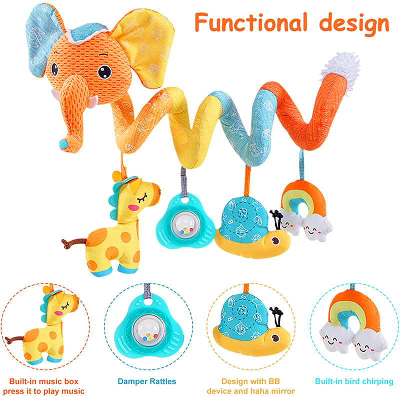 مقعد السيارة لعب الرضع اللون ا - مراجعة Kids Toys Elephant وسعره